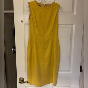 Jones New York Yellow Midi Dress